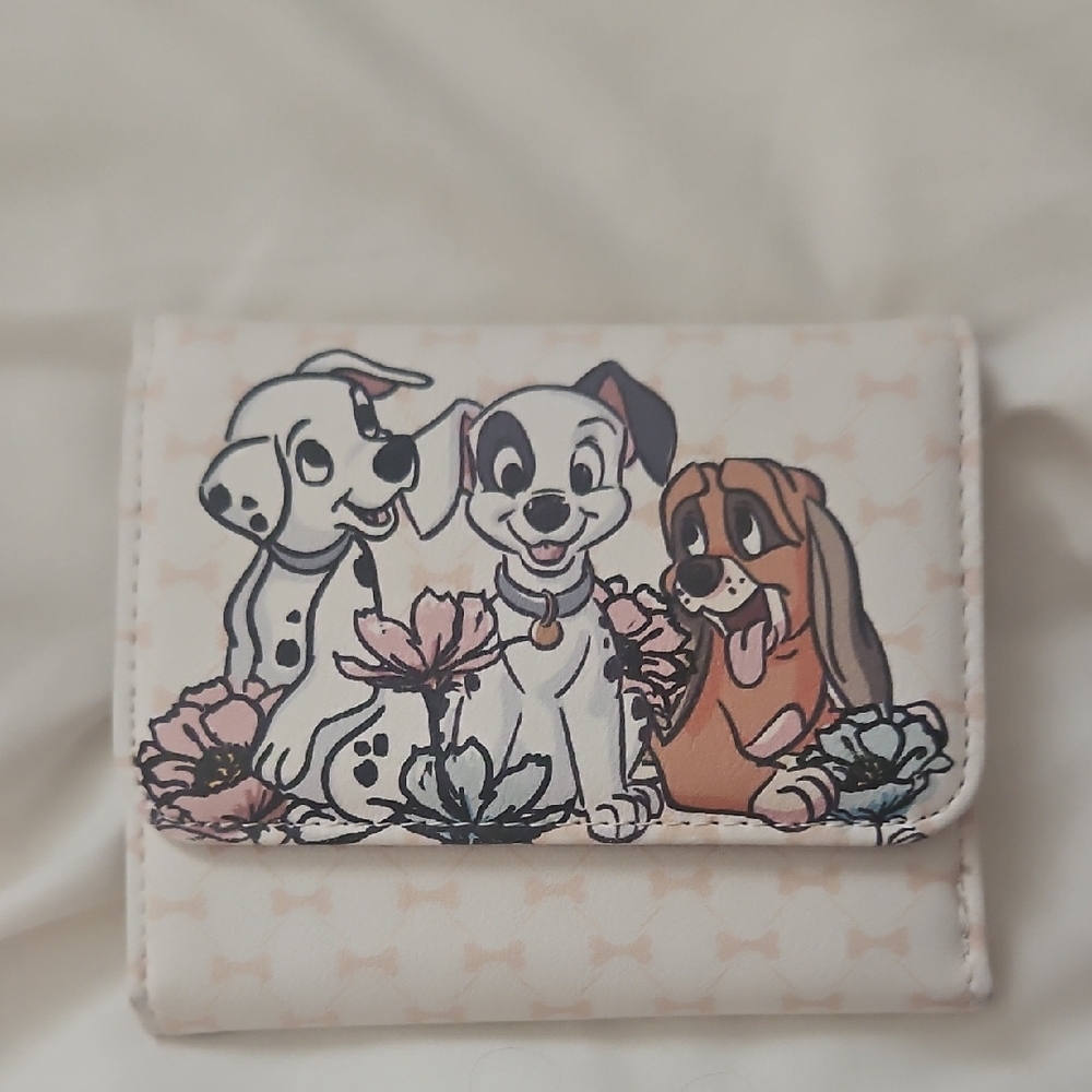 Disney Dog Trio Wallet - White and Brown
